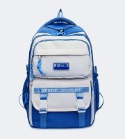 Academy Style School Bag Book Bag Lightweight College Student Backpack(blue)