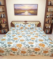 King Size Bedsheet (100% cotton 3 Pcs Set]- 907