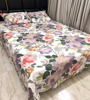 King Size Bedsheet (100% cotton 3 Pcs Set]- 902