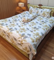 কোলবালিশসহ 4 pis bedsheet set-77