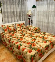 কোলবালিশসহ 4 pis bedsheet set-78