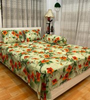 কোলবালিশসহ 4 pis bedsheet set-79